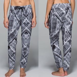 lululemon athletica Black and White Namaskar II Pants